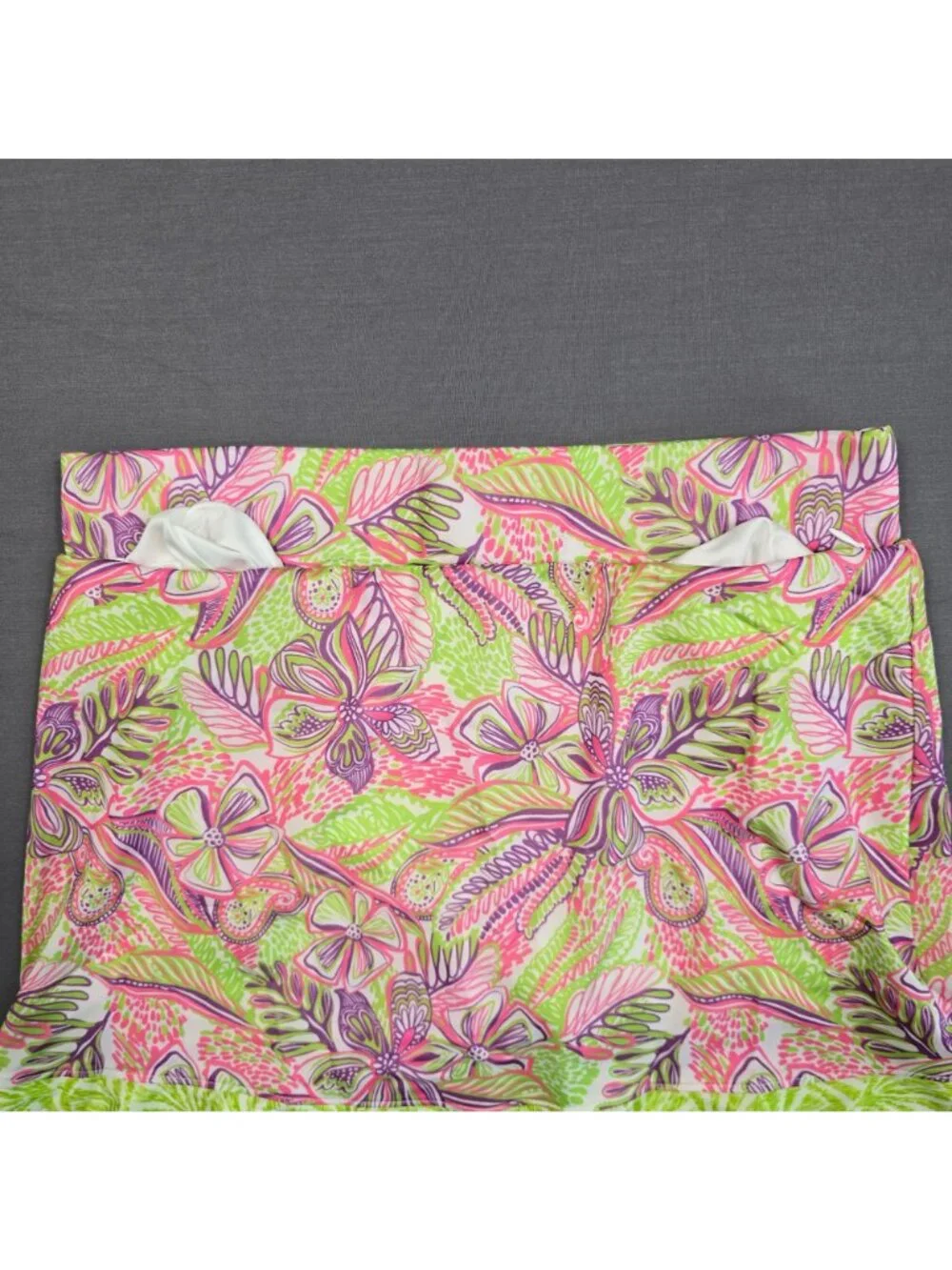 Stella Parker Golf Floral Ruffle Skort Small Pink Green Pickleball - Picture 3 of 4